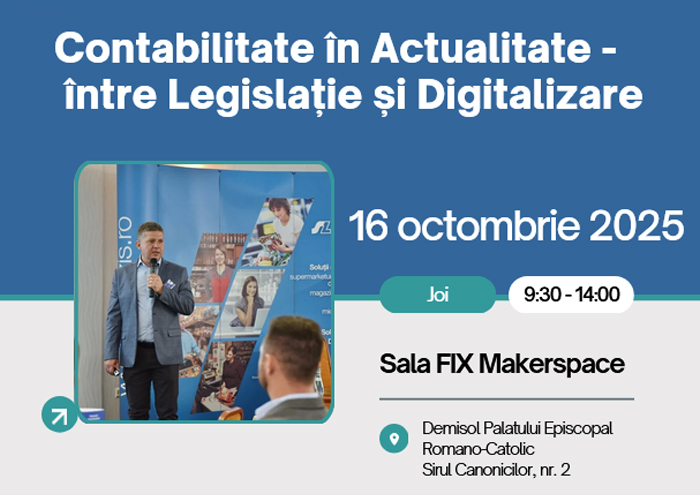 Eveniment Contabilitate în Actualitate – Sintezis și Nexus ERP – Oradea | 16 Octombrie 2025